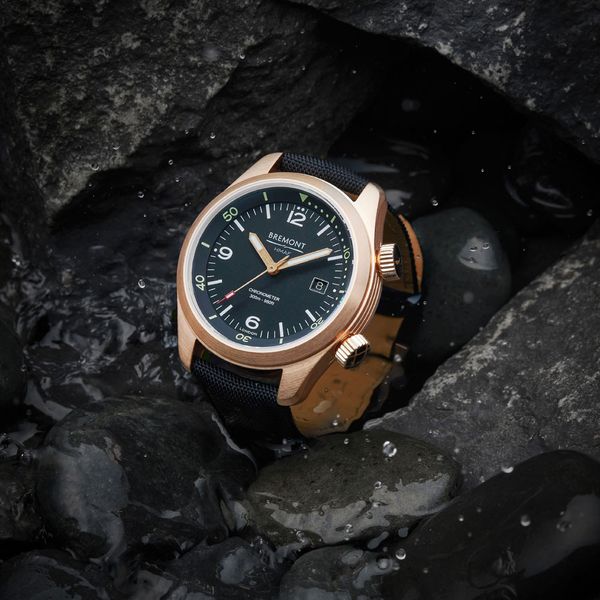 Bremont Bronze Argonaut 42mm Black Fabric Strap Watch