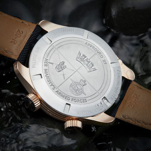 Bremont Bronze Argonaut 42mm Black Fabric Strap Watch