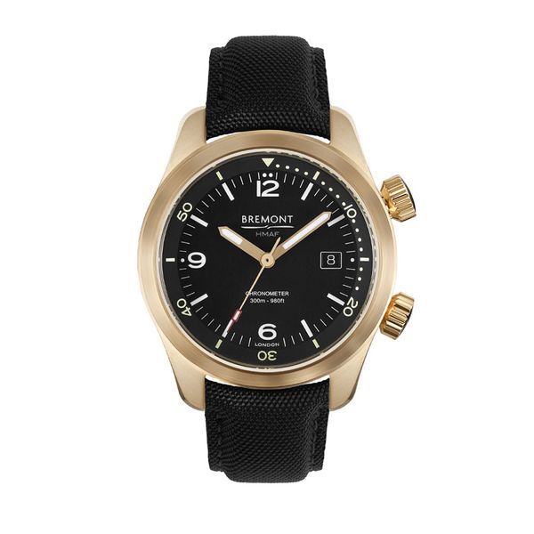 Bremont Bronze Argonaut 42mm Black Fabric Strap Watch