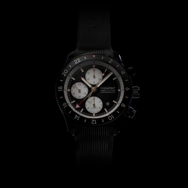 Bremont Supermarine Chrono Jet 43mm Rubber Strap Watch