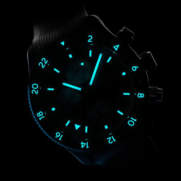 Bremont Supermarine Chrono Jet 43mm Rubber Strap Watch