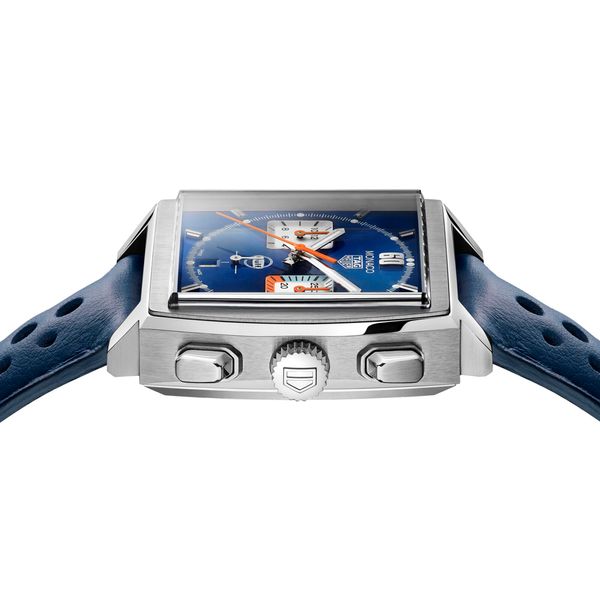 Tag heuer sales monaco leather strap