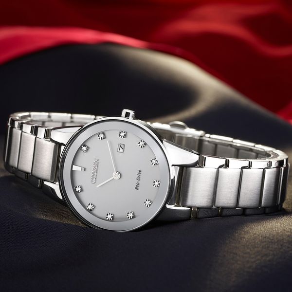 Citizen Eco-Drive Axiom Diamond Set Bracelet Watch | Peter Jackson