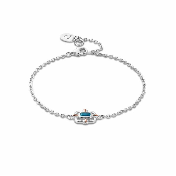 Clogau Enchanted Gateways Swiss Blue Topaz Silver Bracelet