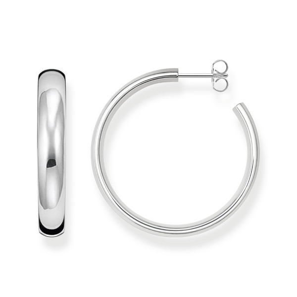 Thomas Sabo 36mm Silver Chunky Hoop Earrings 