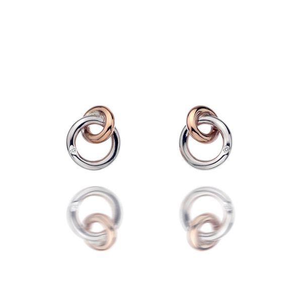 Hot Diamonds Eternal Interlocking Rings Earrings