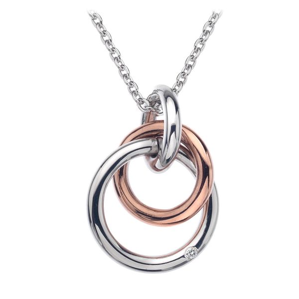 Hot Diamonds Eternal Interlocking Rings Pendant