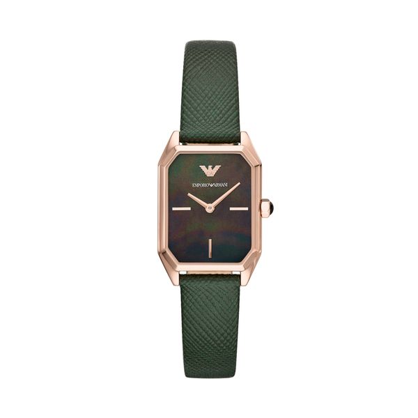 emporio armani green strap watch