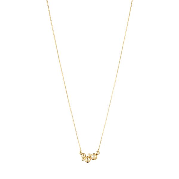 Georg Jensen Moonlight Grapes 18ct Gold Diamond Set Pendant 