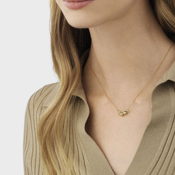 Georg Jensen Moonlight Grapes 18ct Gold Diamond Set Pendant 