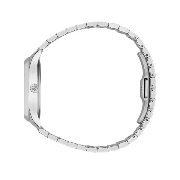 Gucci G-Timeless 32mm Steel Pink Bee Quartz Bracelet Watch