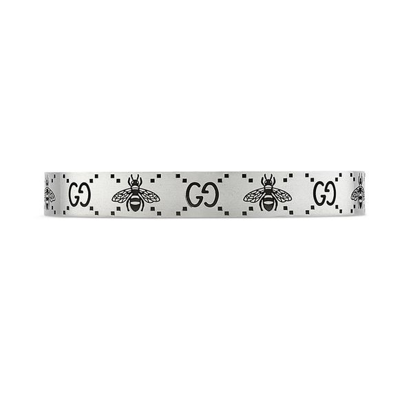 Gucci Signature Double G and Bee 9mm Bangle 