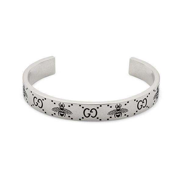 Gucci Signature Double G and Bee 9mm Bangle 