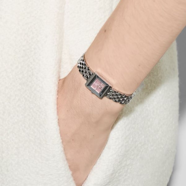 Gucci G-Frame 18mm Pink Diamond Quartz Bracelet Watch