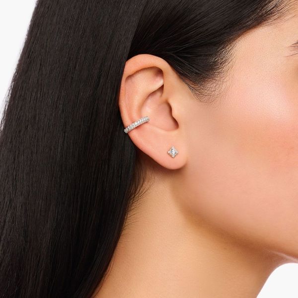 Thomas Sabo Silver Cubic Zirconia Vintage Stud Earrings 