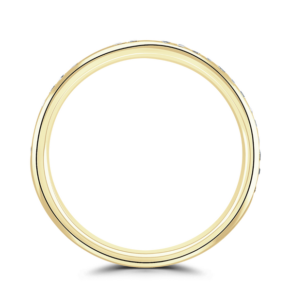 18ct Gold Court Diamond 0.25ct Ladies Eternity Ring
