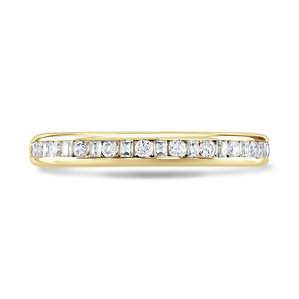 18ct Gold Court Diamond 0.25ct Ladies Eternity Ring