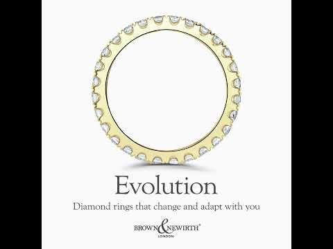 18ct Gold 3.1mm Evolution Ladies 1.50ct Diamond Eternity Ring 