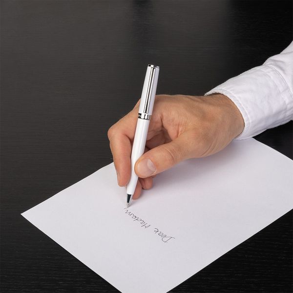 Hugo Boss Gear Icon White Ballpoint Pen