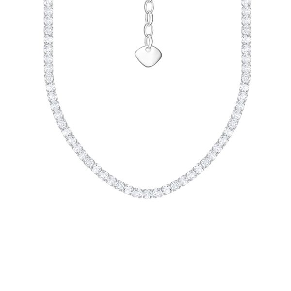 Thomas Sabo Silver Cubic Zirconia Tennis Necklace 