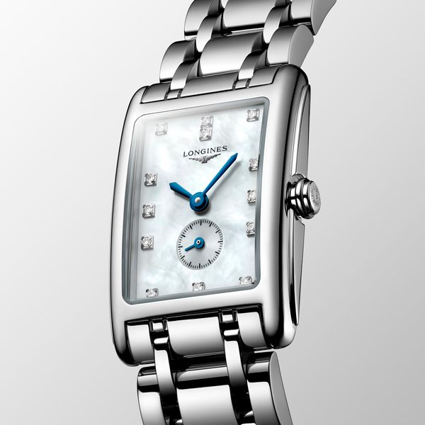 Longines DolceVita 32mm Mother of Pearl & Diamond Quartz Bracelet Watch