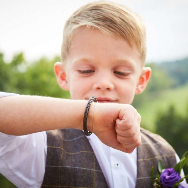 Little Star Andre Boys Blue Leather Bracelet 