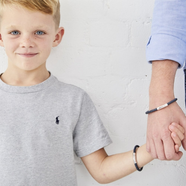 Little Star Andre Boys Blue Leather Bracelet 