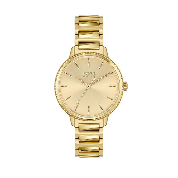 hugo boss gold plated mens watch
