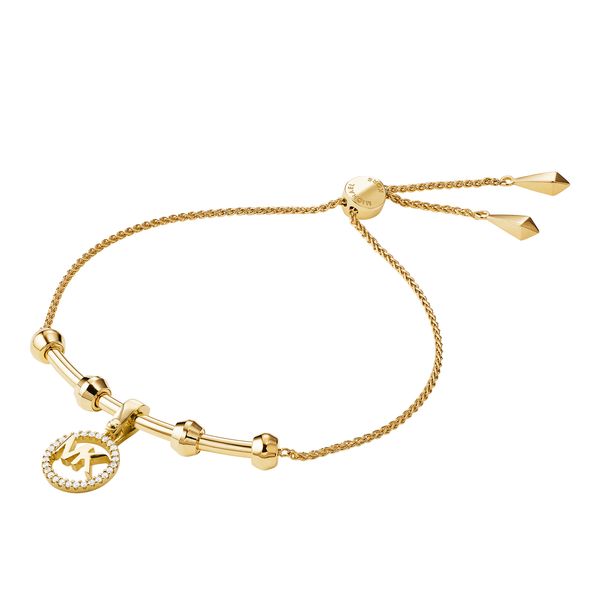 mk gold charm bracelet