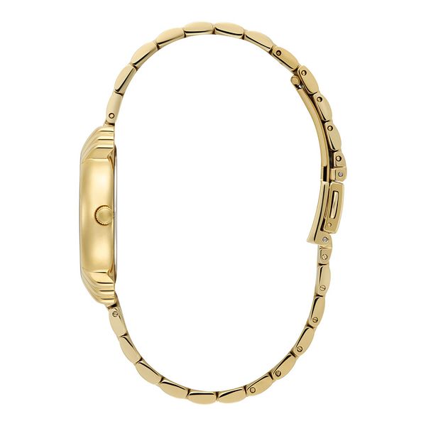 Olivia Burton Art Deco Midi Emerald Green and Gold Bracelet Watch 