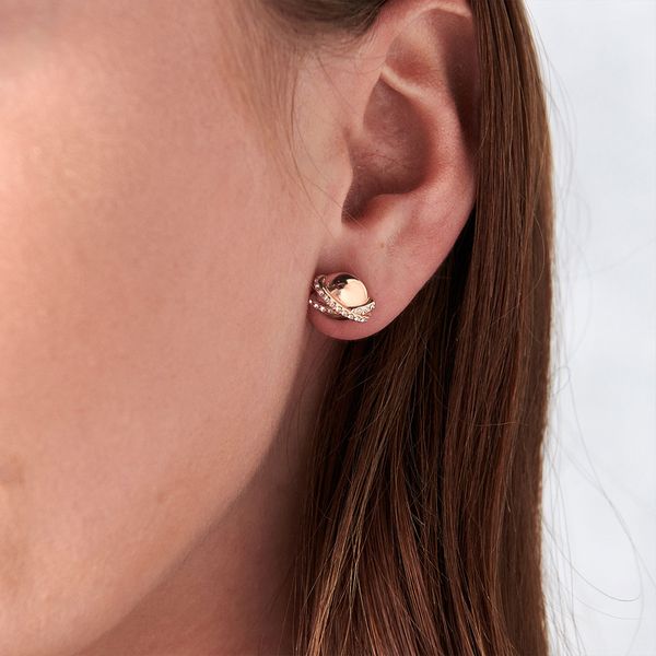 Modern Gold Planet Unique Earrings