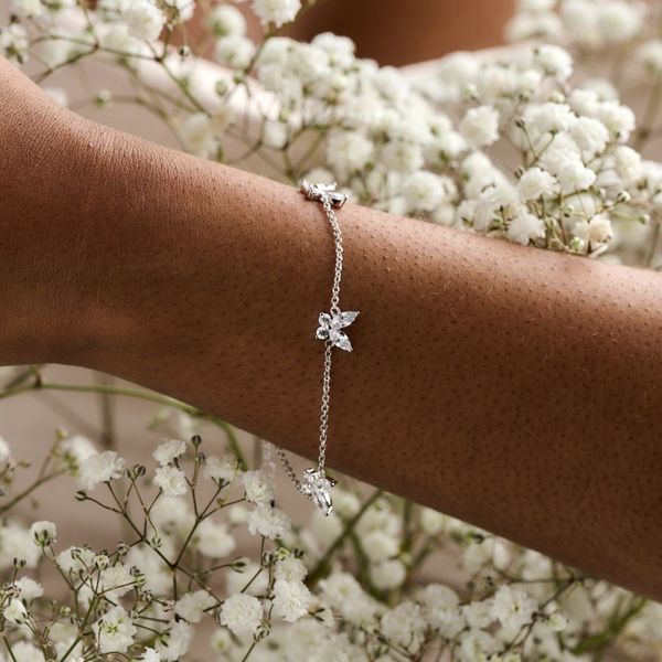 Buy Sterling Silver Butterfly Charm Bracelet £19.99 | Uneak Boutique