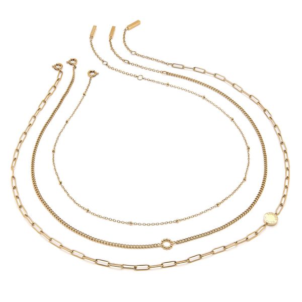 Olivia Burton Classic Illusion Gold Tone Stacking Necklace 