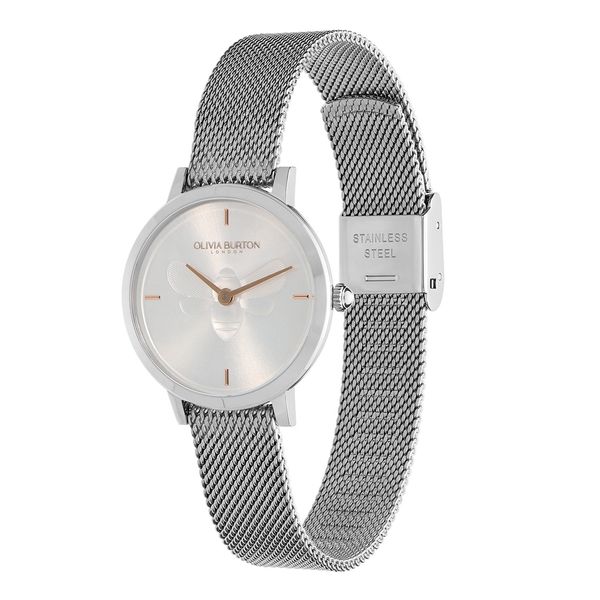 Olivia Burton Signature Bee 28mm Mesh Bracelet Watch