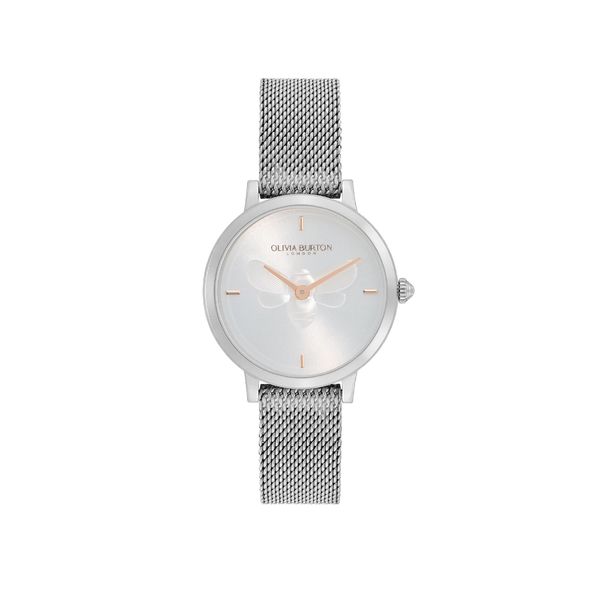 Olivia Burton Signature Bee 28mm Mesh Bracelet Watch
