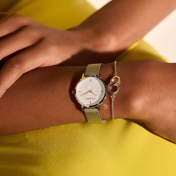 Olivia Burton Signature Bee 28mm Mesh Bracelet Watch