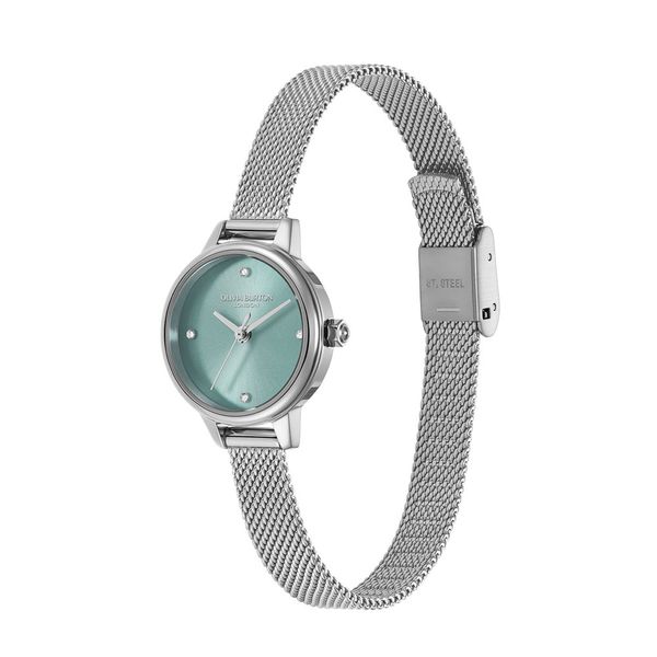 Olivia Burton Classic Mini 23mm Turquoise Mesh Bracelet Watch