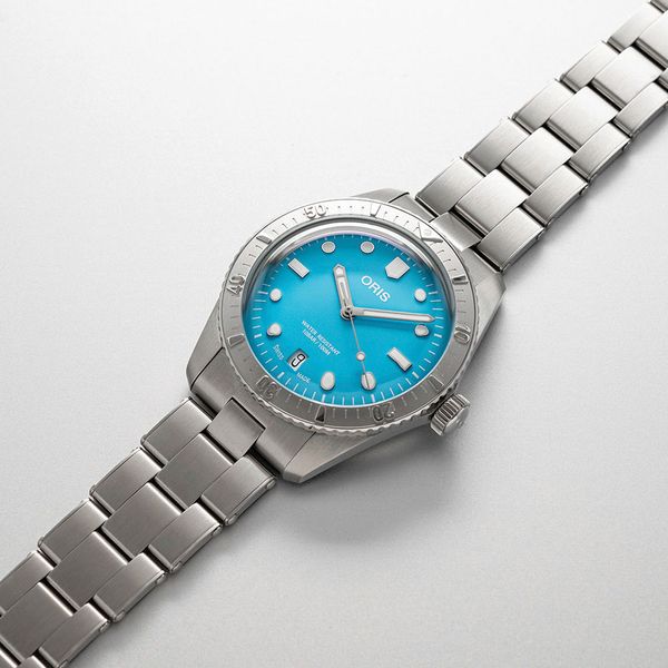 Oris Divers Sixty-Five 38mm Cotton Candy Blue Dial Automatic Bracelet Watch
