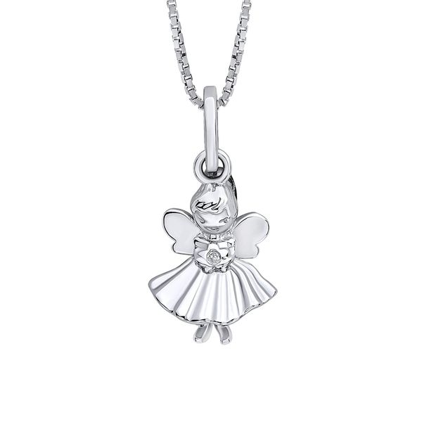 D For Diamond Fairy Silver Necklace