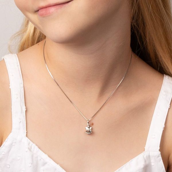 D For Diamond Fairy Silver Necklace