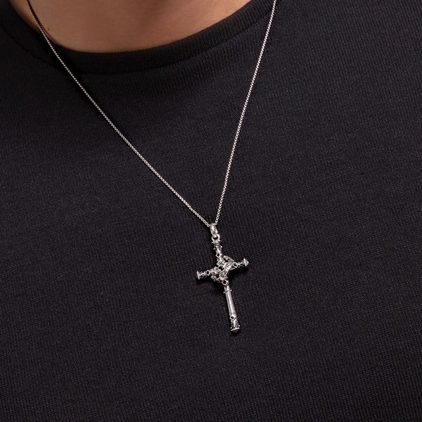 Thomas Sabo Sterling Silver Cross and Crown Pendant