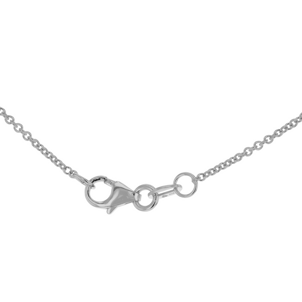 9ct White & Rose Gold Interlinked Circle Necklace 