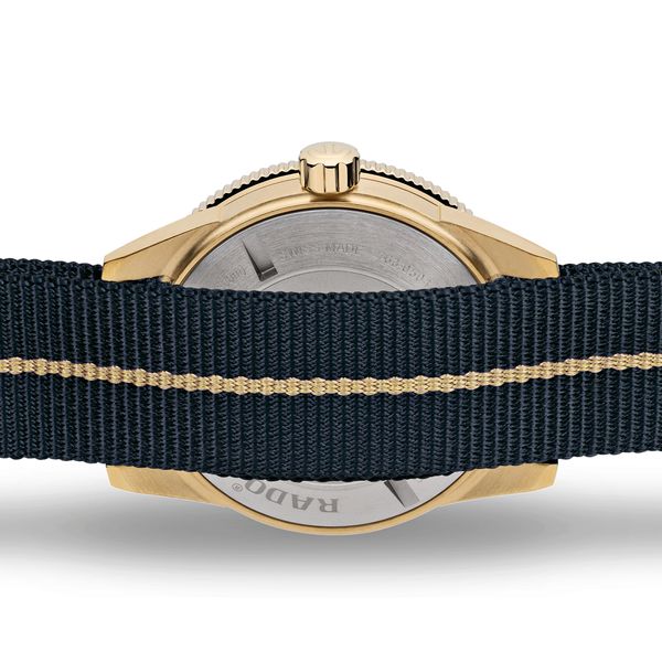 Rado Captain Cook 42mm Bronze Blue Automatic Nato Strap Watch