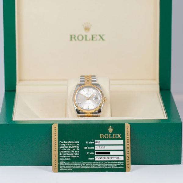 Rolex Datejust 36 116233 Silver Dial Watch
