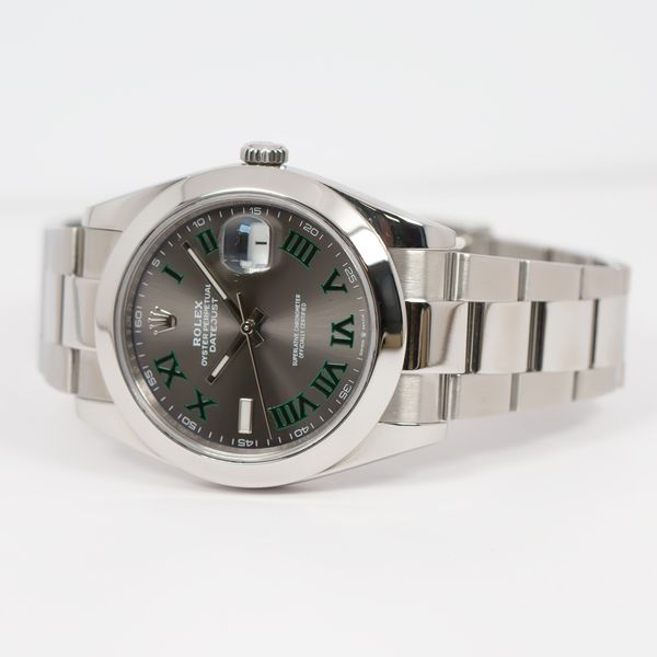 Rolex Datejust 41 126300 Slate & Green Dial Watch