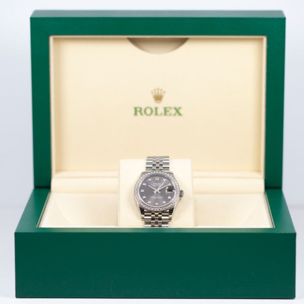 Rolex Lady Datejust 278384RBR Dark Grey Dial Watch