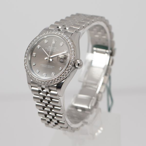 Rolex Lady Datejust 278384RBR Dark Grey Dial Watch