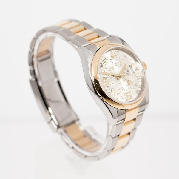 Rolex Datejust 36 116203 Silver Floral Dial Watch