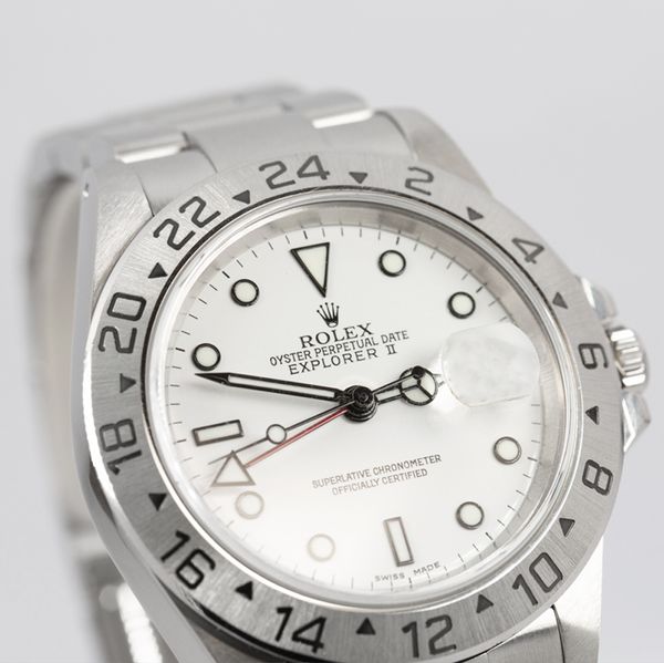 Rolex Explorer II 16570 White Dial Watch