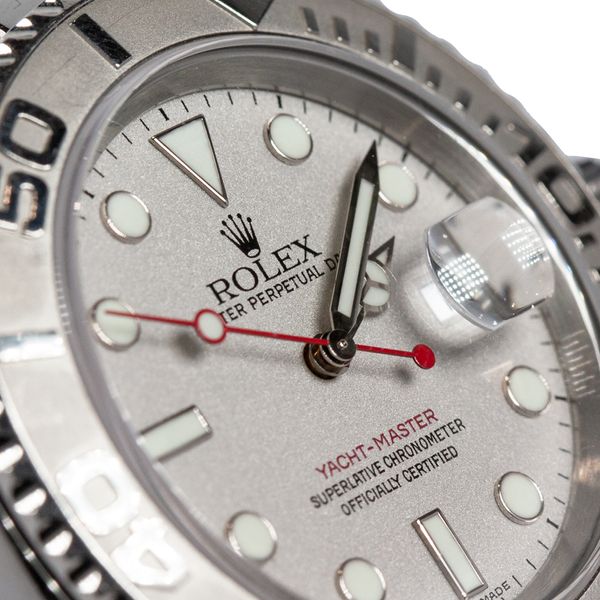 Rolex Yacht-Master 16622, 40mm, Platinum Dial, Steel, Pre-Owned